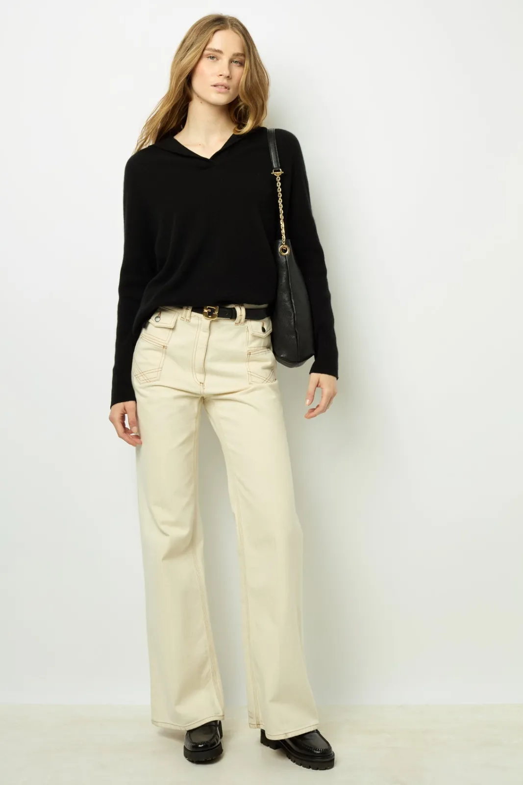 Best 100% cashmere hooded sweater - JOSELINE Knitwear