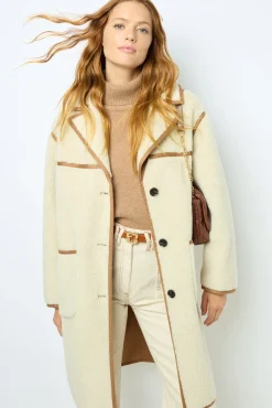 Hot ANNA - High-waisted wide-leg pants in jean Coats