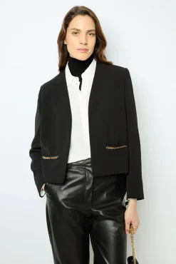 Sale Black jacket with gold chains - MIRIELLE Jackets