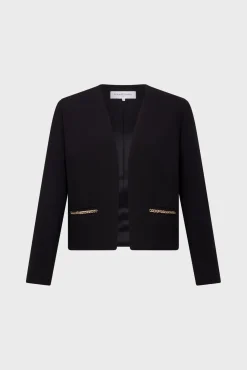 Sale Black jacket with gold chains - MIRIELLE Jackets