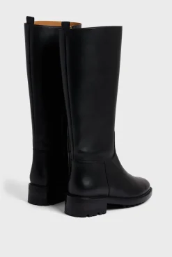 Fashion Black leather boots - ANDREW Shoes