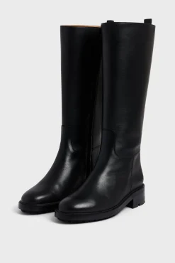Fashion Black leather boots - ANDREW Shoes