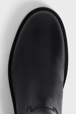 Fashion Black leather boots - ANDREW Shoes