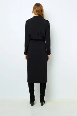 Hot Black maxi dress with lace - SIRENA Dresses