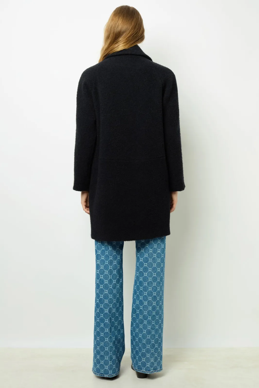 Best Bouclette mid-length coat - LYSANDRA Coats