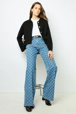 Clearance Cardigan with golden buttons - JULIE Knitwear