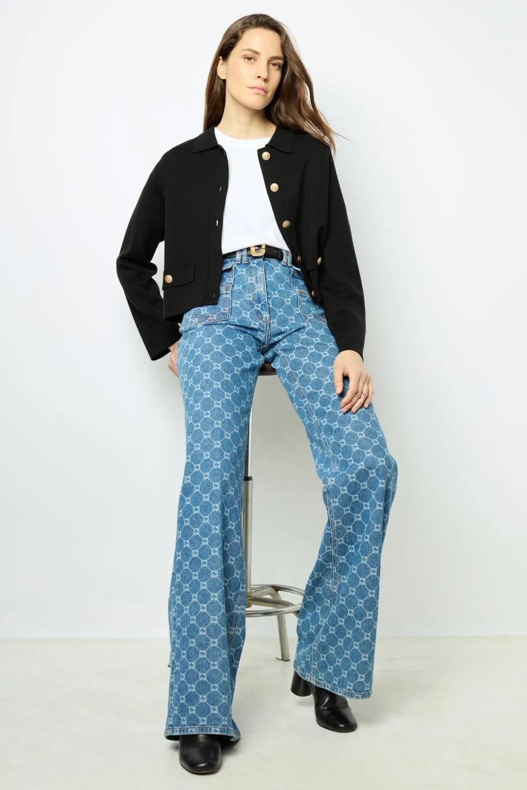 Clearance Cardigan with golden buttons - JULIE Knitwear