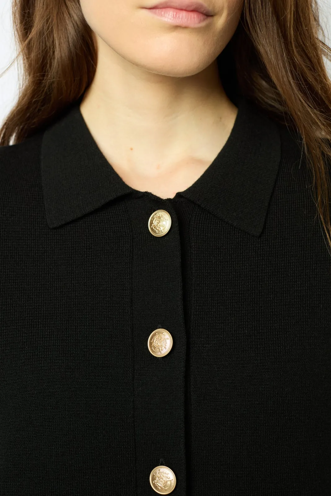 Clearance Cardigan with golden buttons - JULIE Knitwear