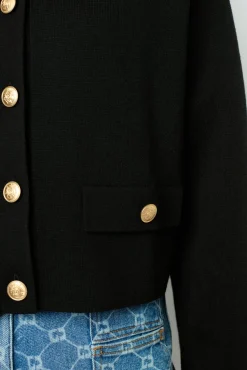 Clearance Cardigan with golden buttons - JULIE Knitwear