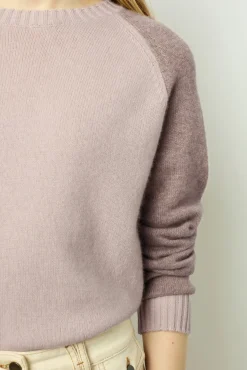 Discount Cashmere sweater in tonal shades - JALINA Knitwear