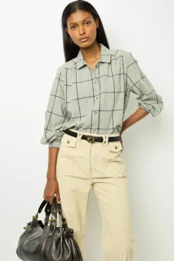 Clearance Check shirt with lurex - BELLE Shirts & Blouses