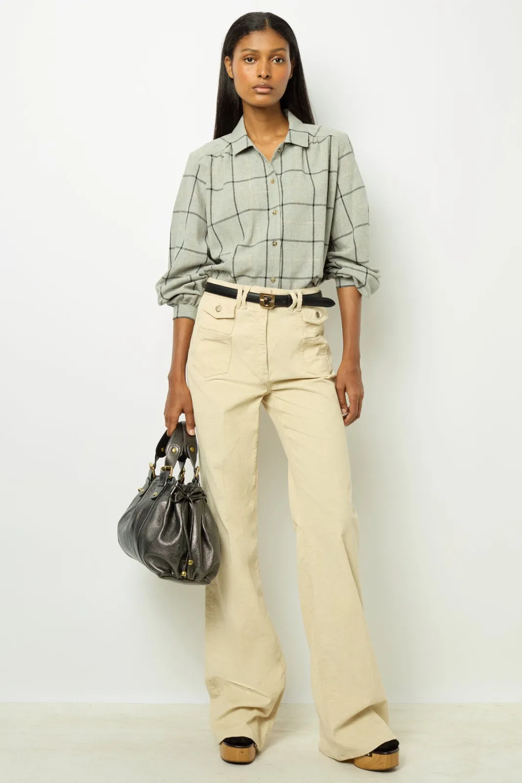 Clearance Check shirt with lurex - BELLE Shirts & Blouses