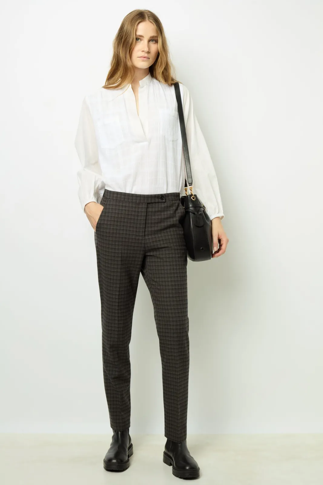 New Checked slim pants - NOELIE Trousers