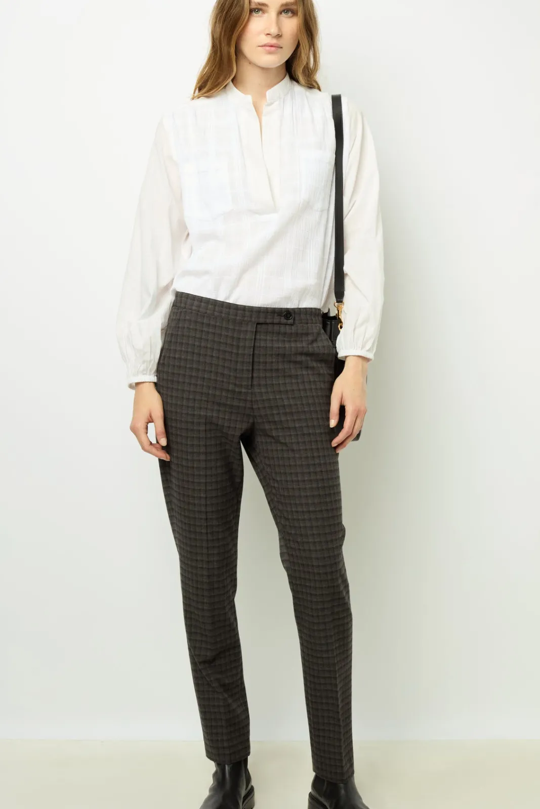 New Checked slim pants - NOELIE Trousers