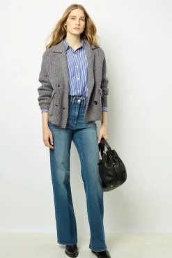 Sale Chunky knit collar cardigan - JOESSE Knitwear