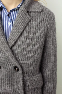 Sale Chunky knit collar cardigan - JOESSE Knitwear