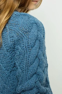 Hot Chunky twisted sweater - JORDANA Knitwear