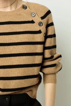 Fashion Contrasting stripe sweater - JENNA Knitwear
