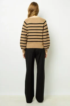 Fashion Contrasting stripe sweater - JENNA Knitwear