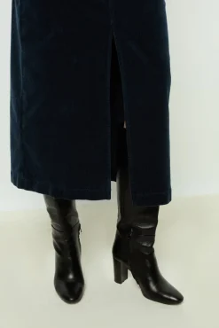 Outlet Corduroy midi skirt - CASSIDIE Skirts