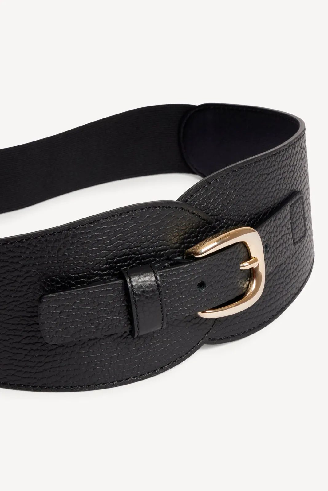 Hot Corset belt in grainy leather - OLYMPE Belts