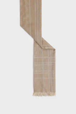 New Cotton and modal scarf with monogram - DOMITILLE Scarves