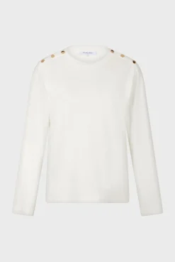 Fashion Cotton long sleeve T-shirt - AUDELIE Tops & T-Shirts