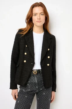 Outlet Double-breasted tweed blazer - MYLA Jackets
