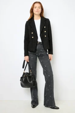 Outlet Double-breasted tweed blazer - MYLA Jackets