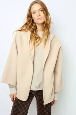 Fashion Double-face wool cape - NESRYNN Coats