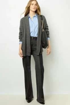 Online Edge to edge, open cashmere cardigan - JOHANA Knitwear