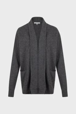 Online Edge to edge, open cashmere cardigan - JOHANA Knitwear