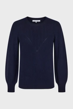 Outlet Fine wool round neck sweater - JANINE Knitwear