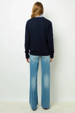 Hot Fine wool V-neck sweater - JULIETTE Knitwear