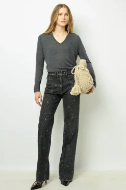 Clearance Fine wool V-neck sweater - JULIETTE Knitwear