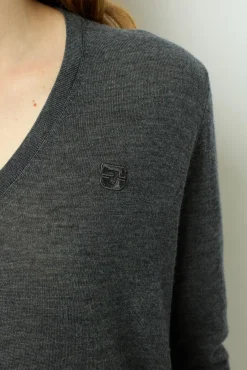 Clearance Fine wool V-neck sweater - JULIETTE Knitwear