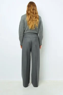 Hot Flannel straight cut pants - NIA Trousers|Suits & Outfits