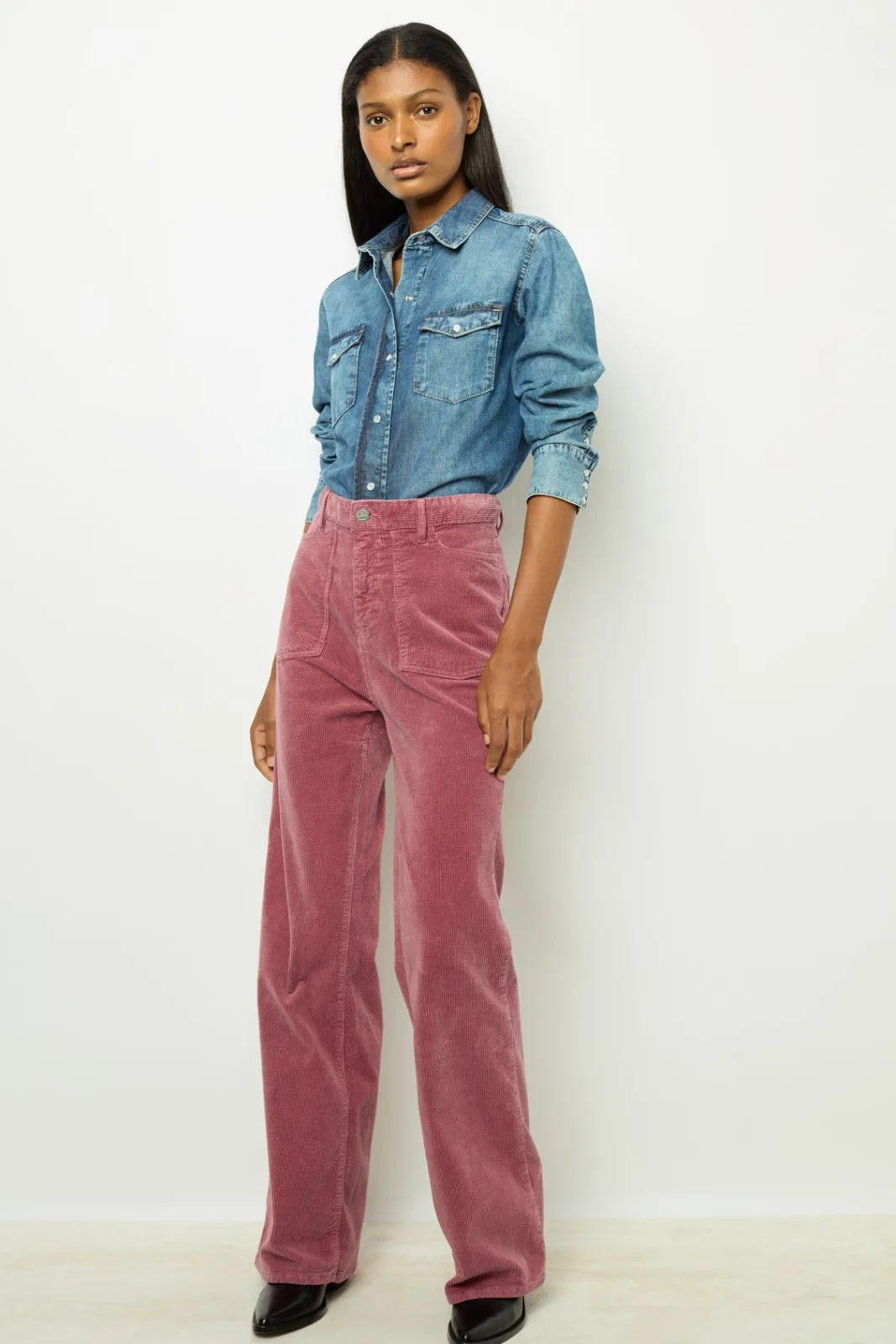 Outlet Flared corduroy pants - NAZIA Trousers