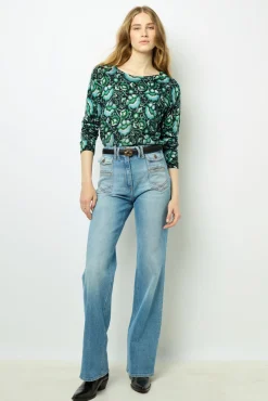 Discount Flared jeans -ANNA Knitwear