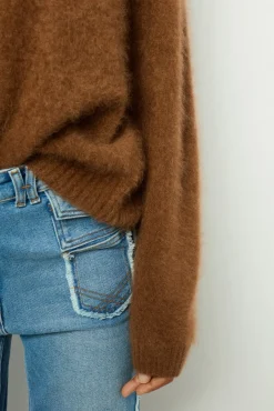 Online Flared jeans with fringes - ANNA Knitwear