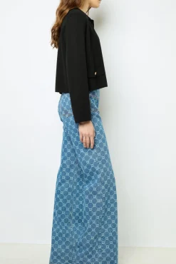Clearance Flared with monogram - ANNA Trousers