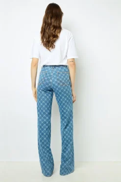 Clearance Flared with monogram - ANNA Trousers