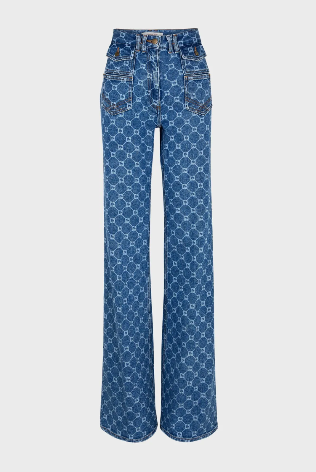 Clearance Flared with monogram - ANNA Trousers