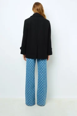 Fashion Flared jeans with monogram - ANNA Coats