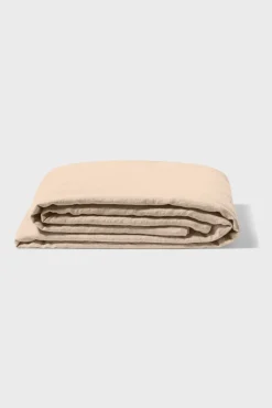 Sale Flat washed linen sheet - light brown Flat Sheets