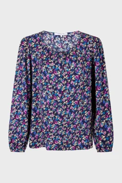Outlet Floral jacquard blouse - BRITTANIA Shirts & Blouses