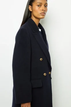 Outlet Full-length coat in wool and alpaca blend - LARISSE Coats|Suits & Outfits