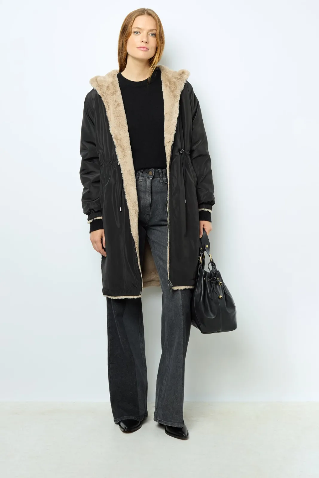 Clearance Full-length reversible parka - LAURE Coats