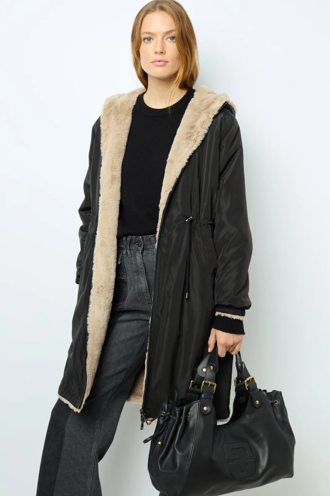 Clearance Full-length reversible parka - LAURE Coats