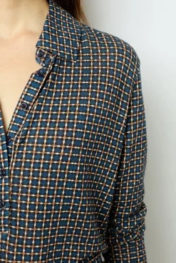 Best Geometric print polo shirt - AUDE Tops & T-Shirts